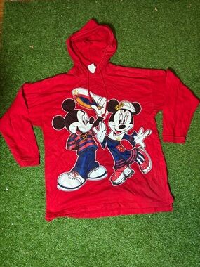 Disney Mickey Mouse Red hooded red long sleeve
